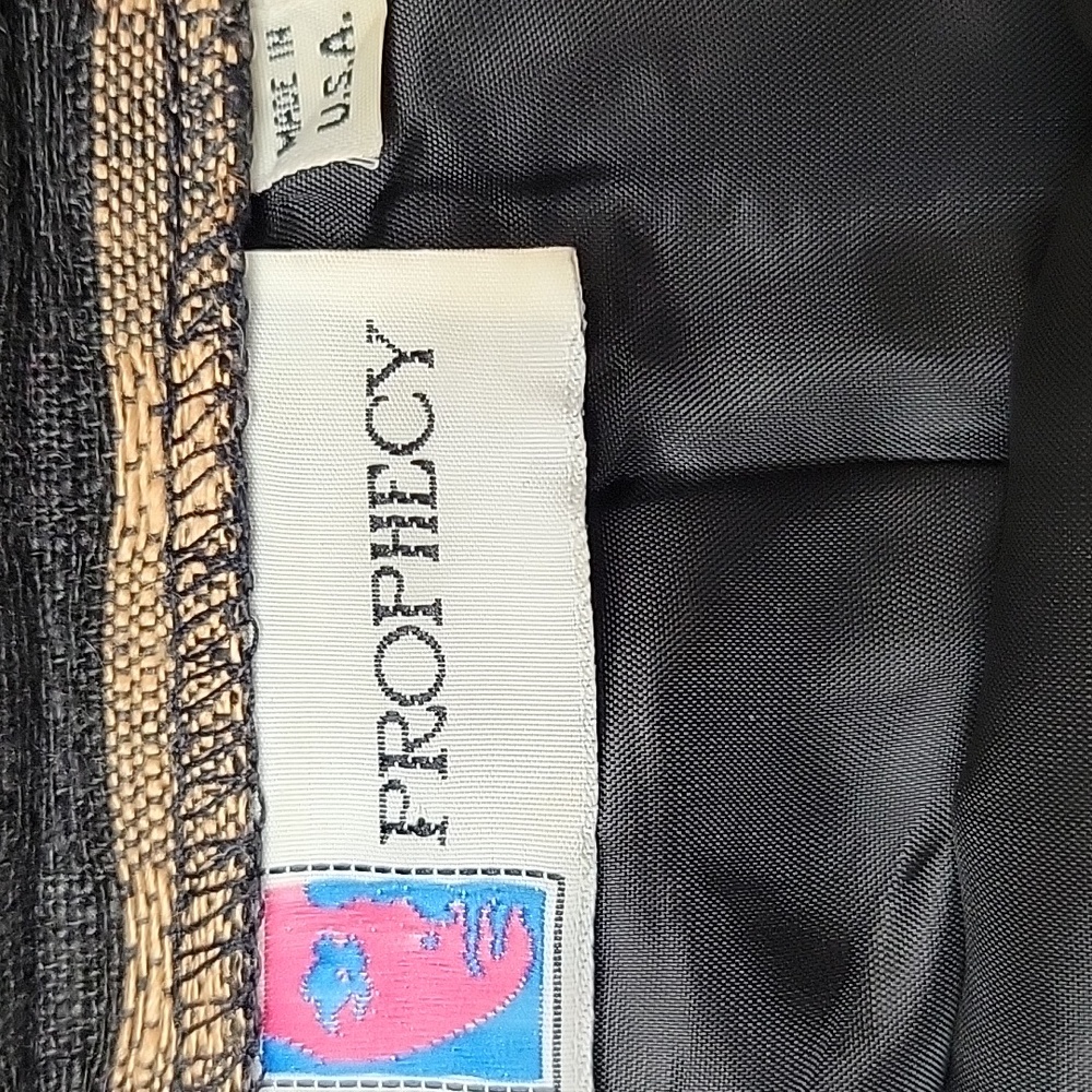 Women's Prophecy Size 10 Rust/Black/Maroon Lined Midi Skirt *Dry Clean Only* - Picture 6 of 8